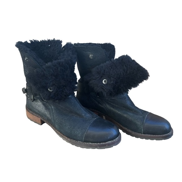 Matt Bernson Tundra Womens Booots Size 7.5 Black Leather - Picture 5 of 10